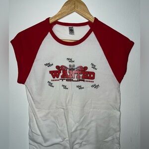 Wanted tour tshirt Y2K